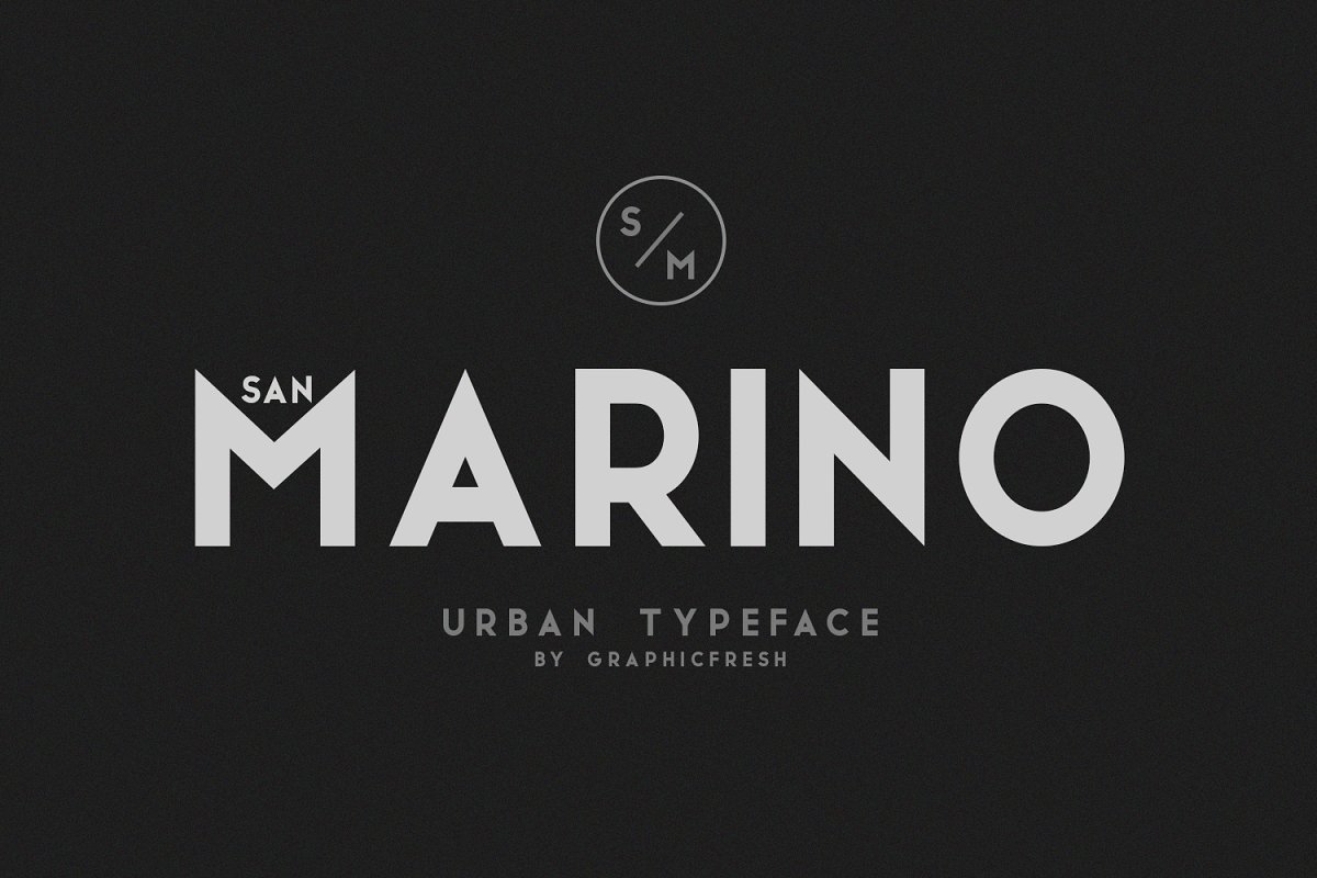 Beispiel einer San Marino-Schriftart #7